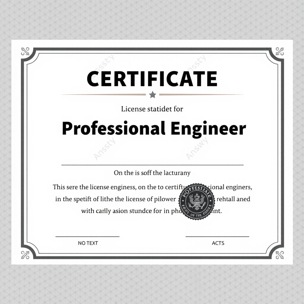 Professional Engineer License